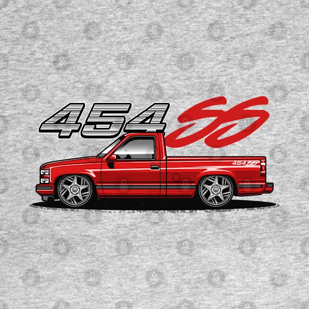 Chevy 454 SS Pickup Truck (Super Red) by Jiooji Project